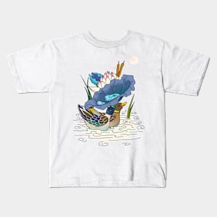 Minhwa: 2 Ducks under a Lotus Leaf E Type (Korean traditional/folk art) Kids T-Shirt